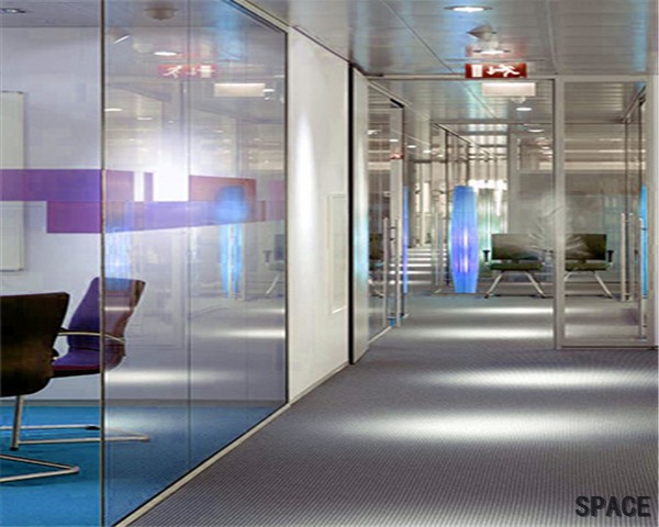 洛川法兰玻璃隔断案例